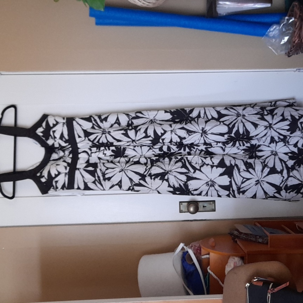 Madison Leigh black and white maxi dress